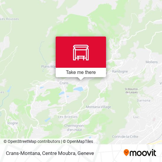 Crans-Montana, Centre Moubra map