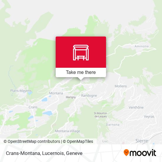 Crans-Montana, Lucernois map