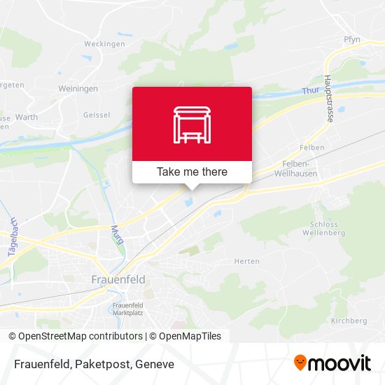 Frauenfeld, Paketpost map