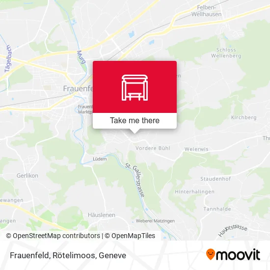 Frauenfeld, Rötelimoos map