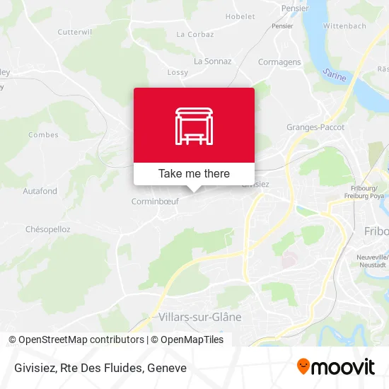 Givisiez, Rte Des Fluides map