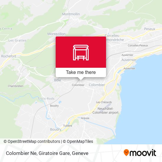 Colombier Ne, Giratoire Gare map