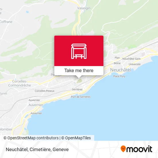 Neuchâtel, Cimetière map