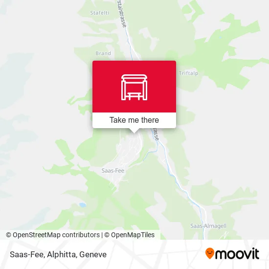 Saas-Fee, Alphitta map