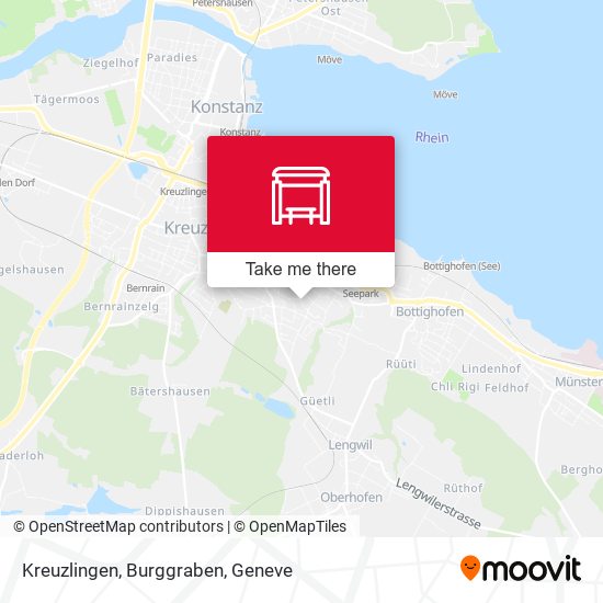 Kreuzlingen, Burggraben map