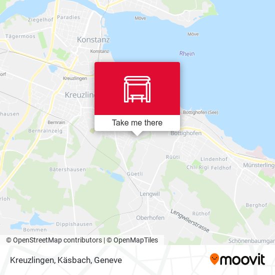 Kreuzlingen, Käsbach map