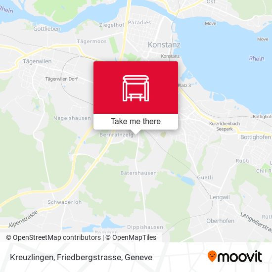 Kreuzlingen, Friedbergstrasse map