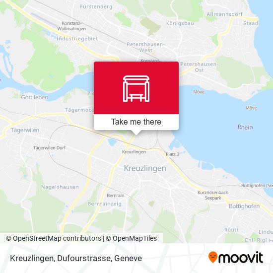 Kreuzlingen, Dufourstrasse map
