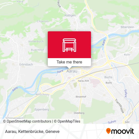 Aarau, Kettenbrücke map
