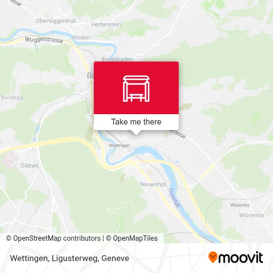 Wettingen, Ligusterweg map