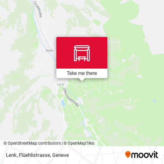 Lenk, Flüehlistrasse map