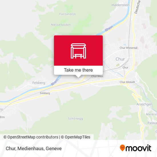 Chur, Medienhaus map