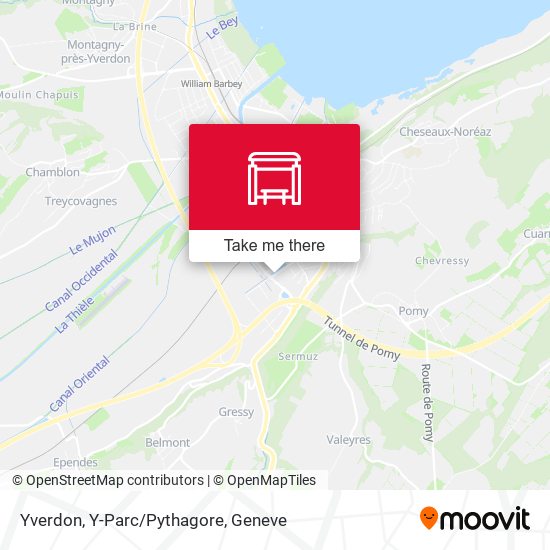Yverdon, Y-Parc/Pythagore map