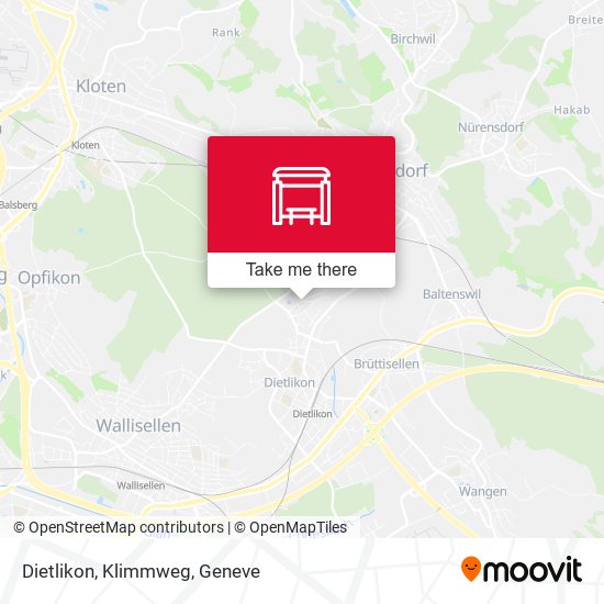 Dietlikon, Klimmweg map