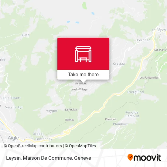 Leysin, Maison De Commune map