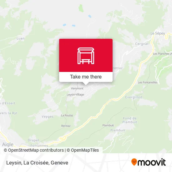Leysin, La Croisée map
