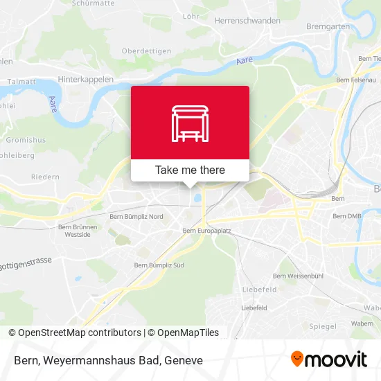 Bern, Weyermannshaus Bad map
