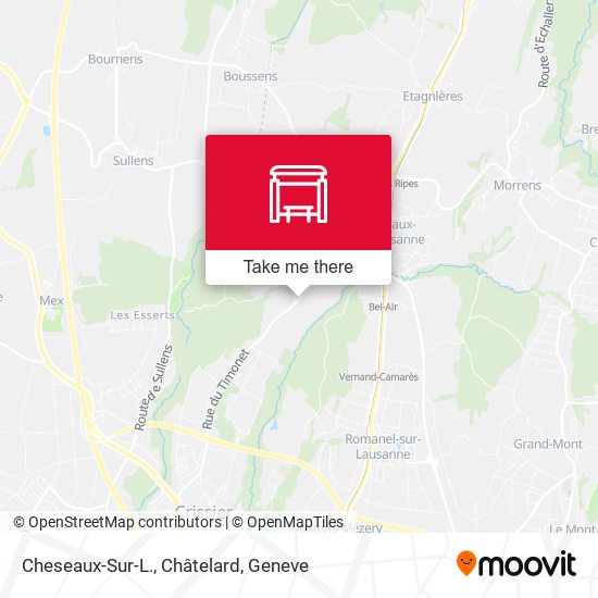 Cheseaux-Sur-L., Châtelard map