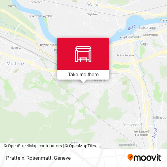 Pratteln, Rosenmatt map