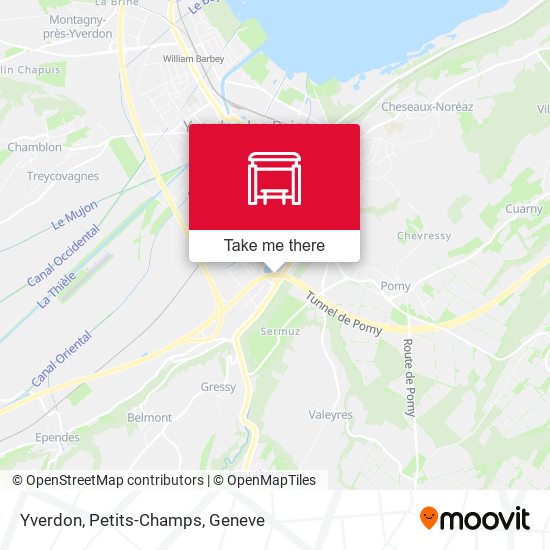 Yverdon, Petits-Champs map