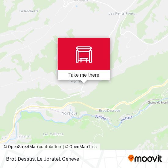 Brot-Dessus, Le Joratel map