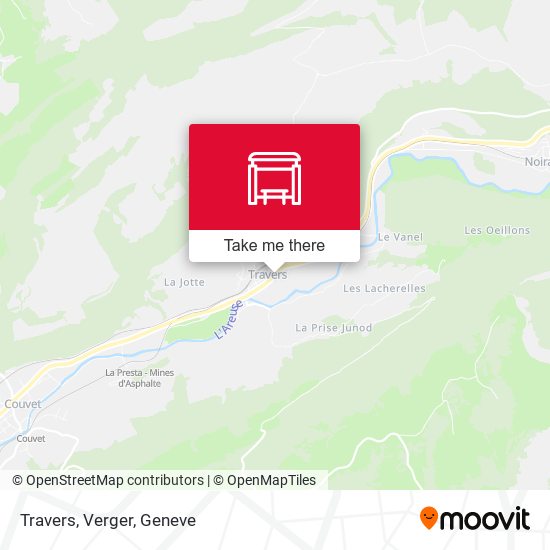 Travers, Verger map
