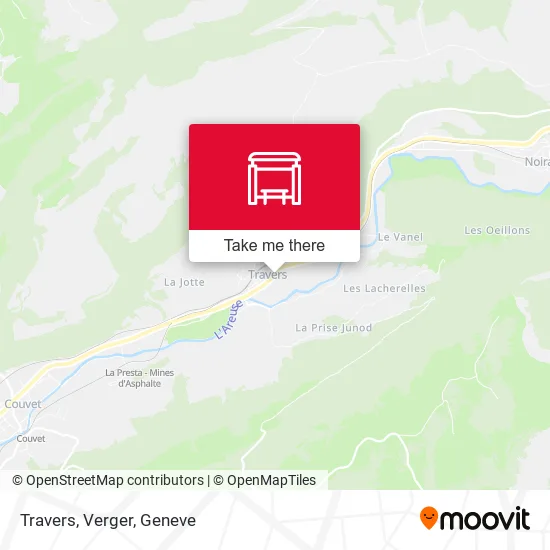 Travers, Verger map