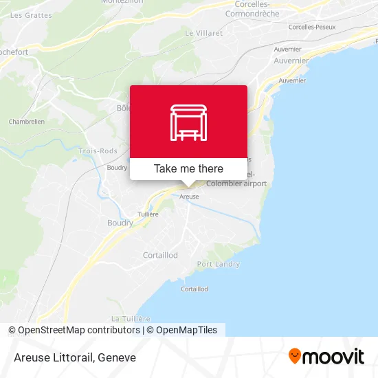 Areuse Littorail map