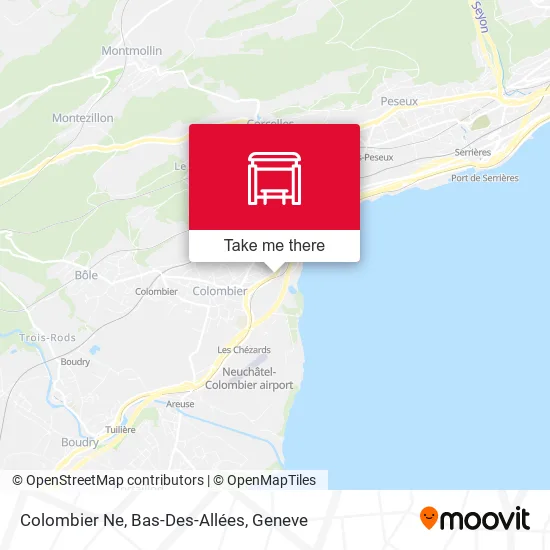 Colombier Ne, Bas-Des-Allées map