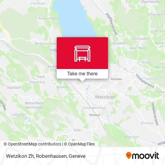 Wetzikon Zh, Robenhausen map