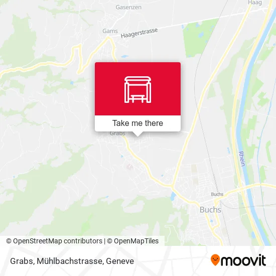 Grabs, Mühlbachstrasse map