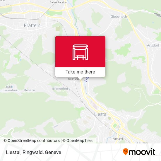 Liestal, Ringwald map