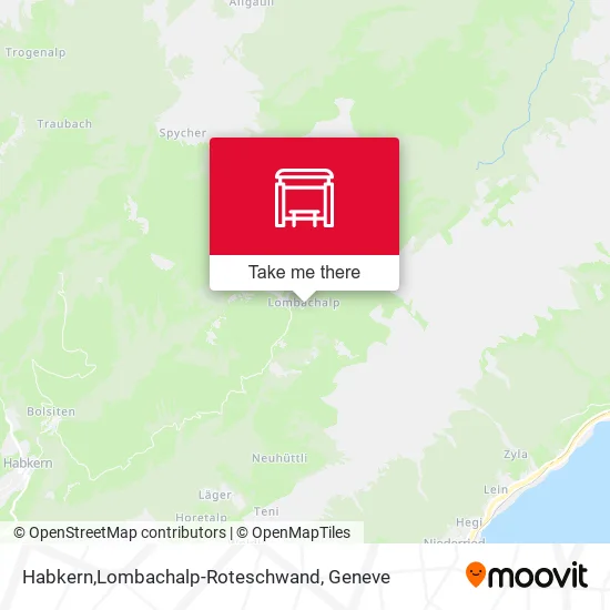 Habkern,Lombachalp-Roteschwand map