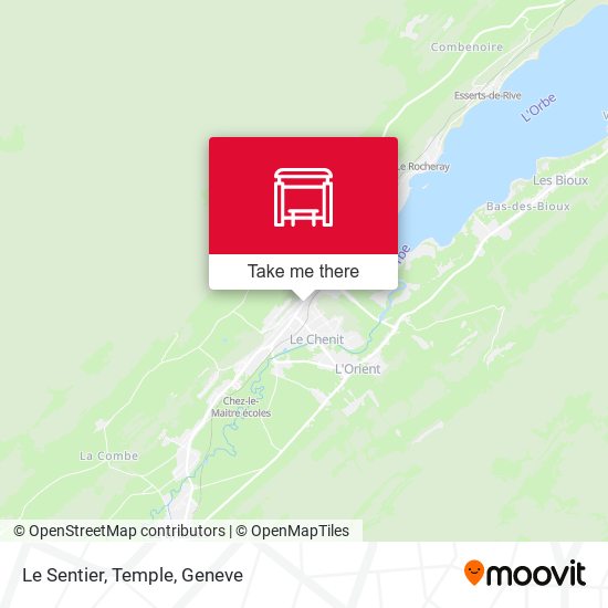 Le Sentier, Temple map