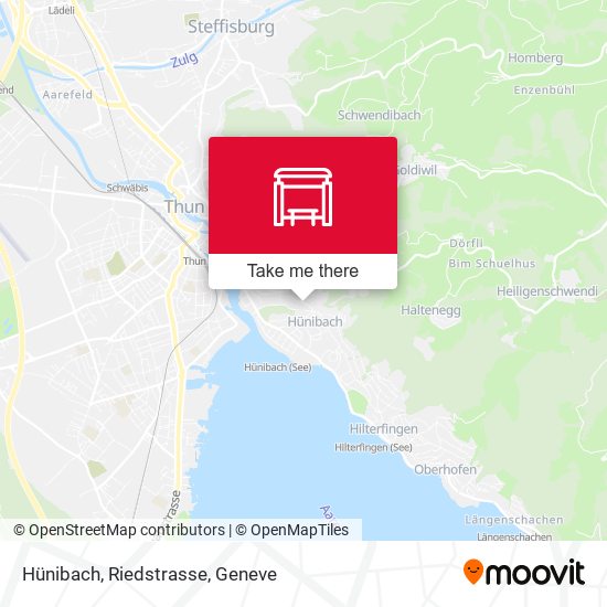 Hünibach, Riedstrasse map
