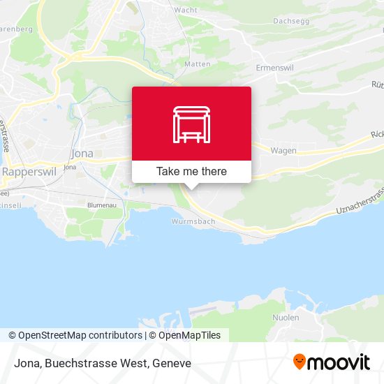 Jona, Buechstrasse West map