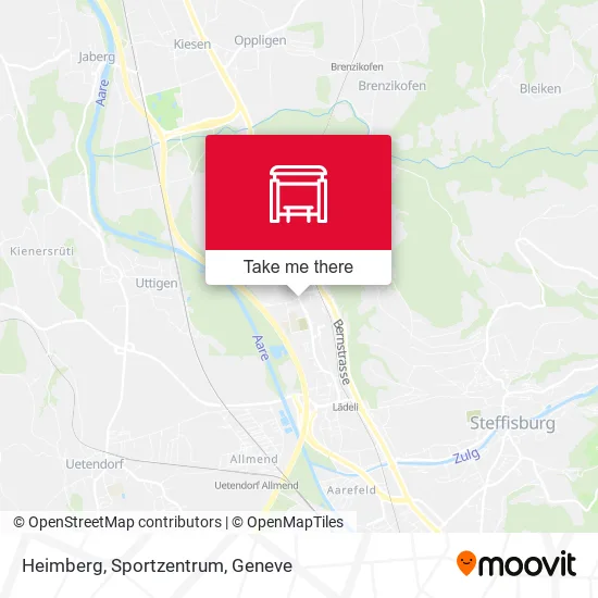 Heimberg, Sportzentrum map