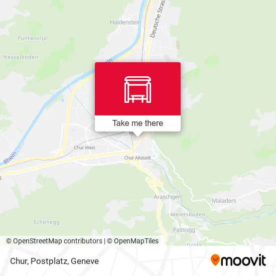 Chur, Postplatz map