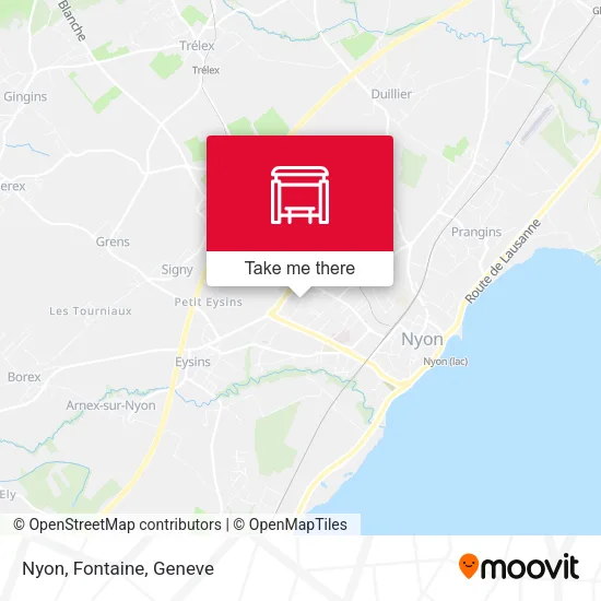 Nyon, Fontaine map