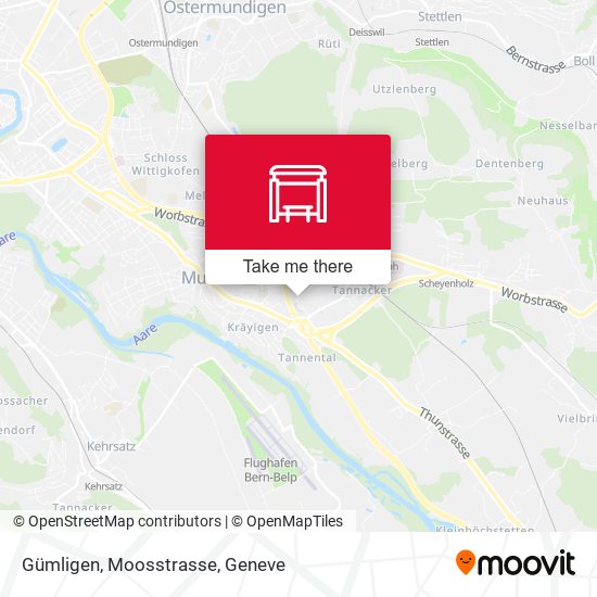 Gümligen, Moosstrasse map