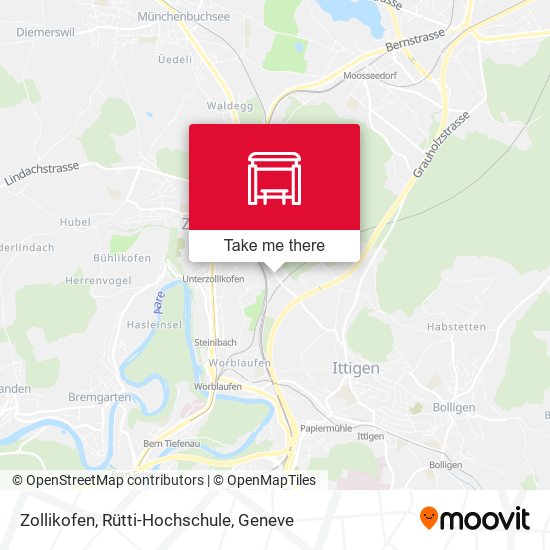 Zollikofen, Rütti-Hochschule map