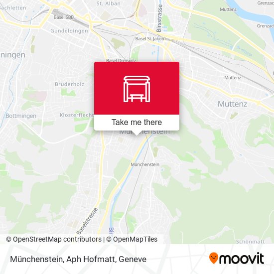 Münchenstein, Aph Hofmatt map