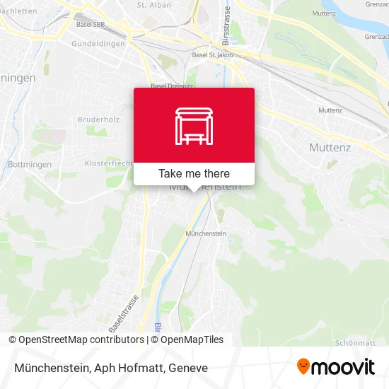 Münchenstein, Aph Hofmatt map