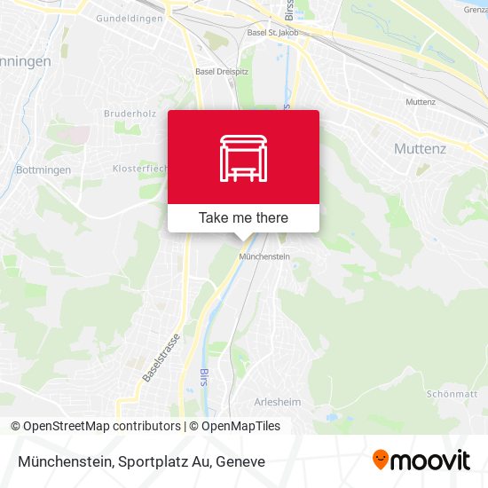 Münchenstein, Sportplatz Au map