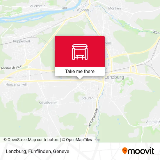 Lenzburg, Fünflinden map