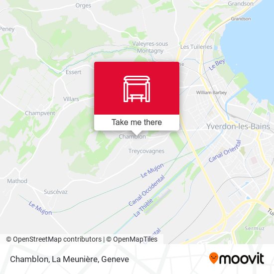 Chamblon, La Meunière map