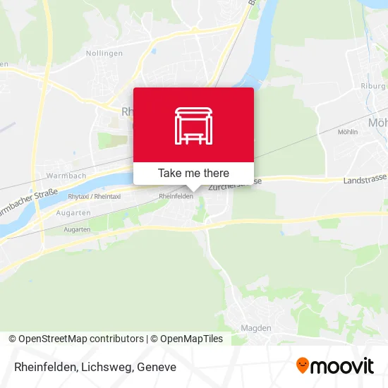 Rheinfelden, Lichsweg map