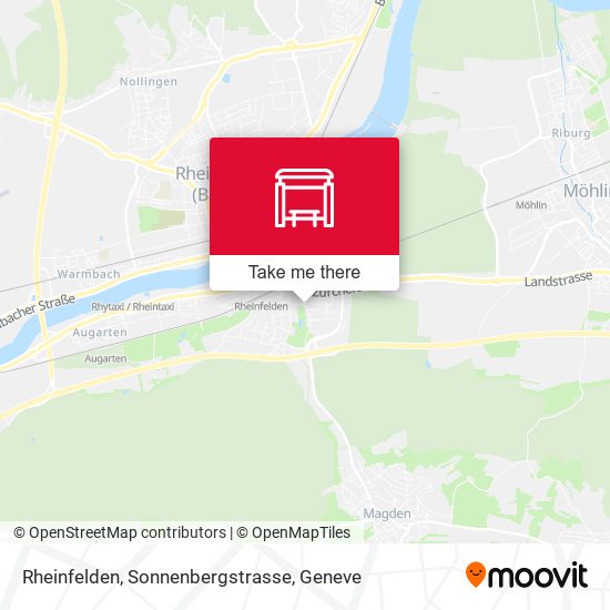 Rheinfelden, Sonnenbergstrasse map