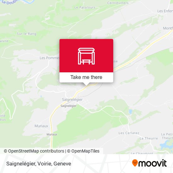 Saignelégier, Voirie map
