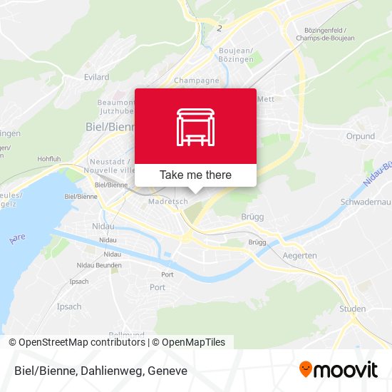 Biel/Bienne, Dahlienweg map